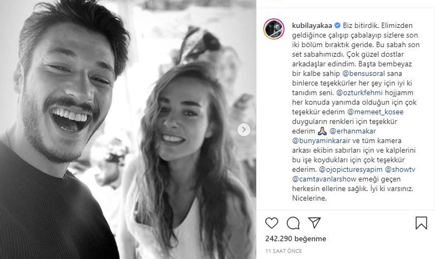 Cam Tavanlar Dizisi Final Yapıyor! Bensu Soral ve Kubilay Aka'dan Veda Mesajı!