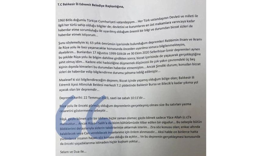 Bugün Balıkesir'de şiddetli bir deprem olacak dedi tüm vatandaşları paniğe sürükledi! 