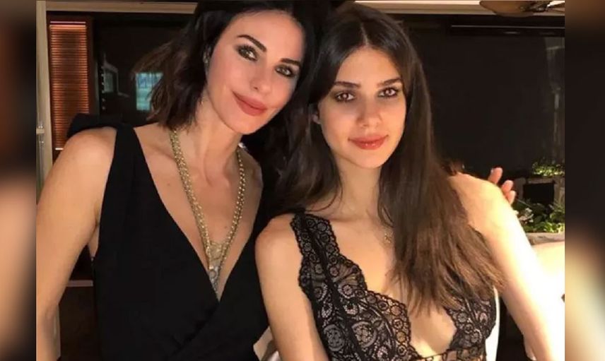 Defne Samyeli’nin kızı Deren Talu derin göğüs dekoltesiyle yürek hoplattı