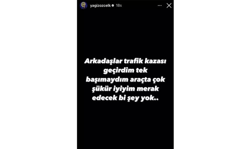 MasterChef'in ünlü yarışmacısı Yağız Özçelik trafik kazası geçirdi