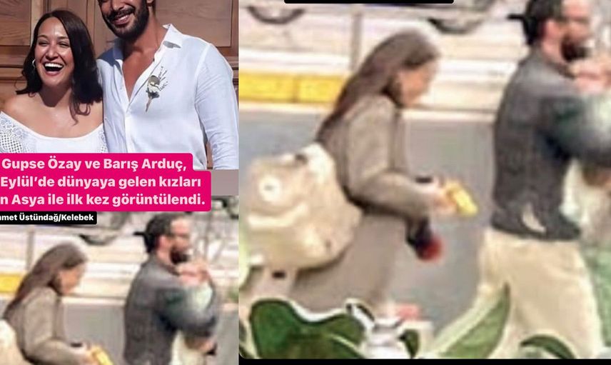 Mutlu aile fotoğrafı: Gupse Özay ve Barış Arduç’un kızları Jan Asya ilk defa görüldü