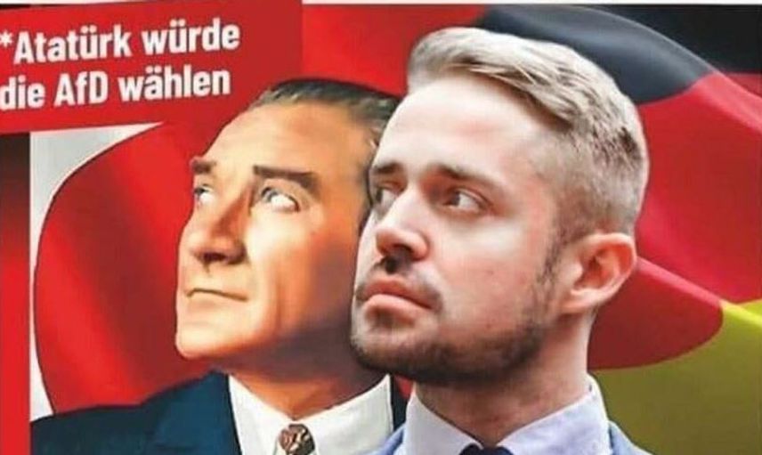 Irkçı Alman Partiden Atatürk'e Saygısızlık