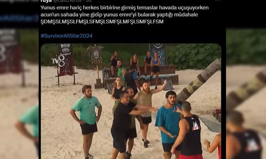 Herkes kavga ederken Acun Ilıcalı gidip Yunus Emre'yi itince sosyal medyanın diline düştü: Kavga ayırdığın için 4 ödül ceza!
