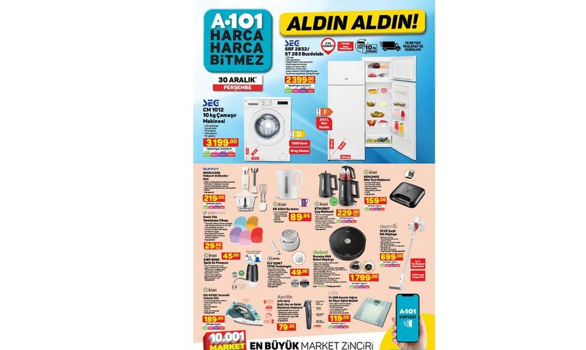 A101 Aktüel Kataloğunda 25 - 31 Aralık Tarihlerinde Neler Var?