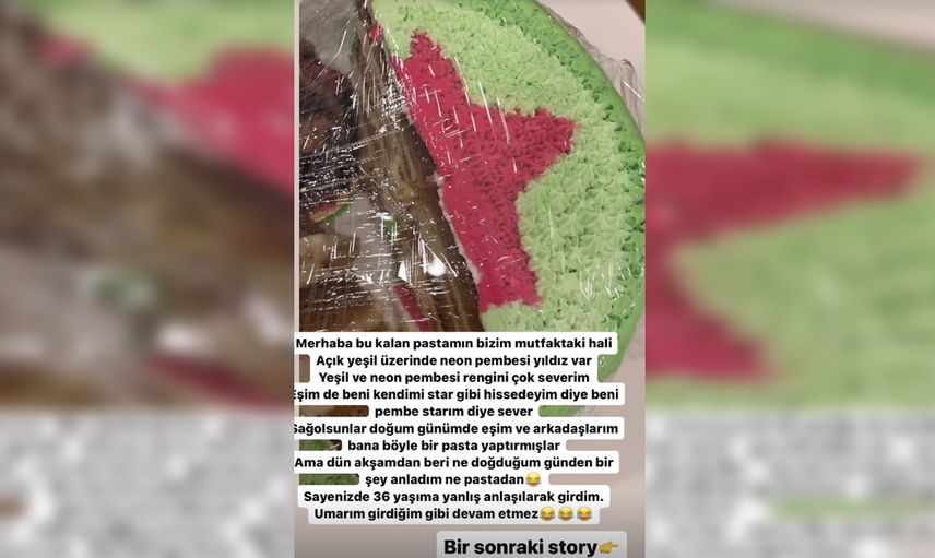 Ünlü komedyen Yasemin Sakallıoğlu doğum günü pastasıyla gündem oldu: ''Yeni yaşıma bomba gibi girdim!''
