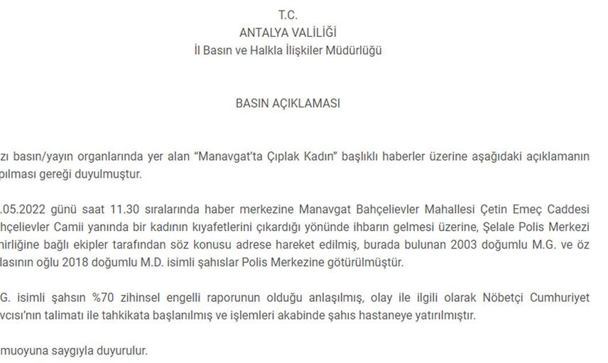 Antalya Manavgat'ta utandıran görüntüler! Genç kadın çırılçıplak sokakta dolaştı işte olayın perde arkası