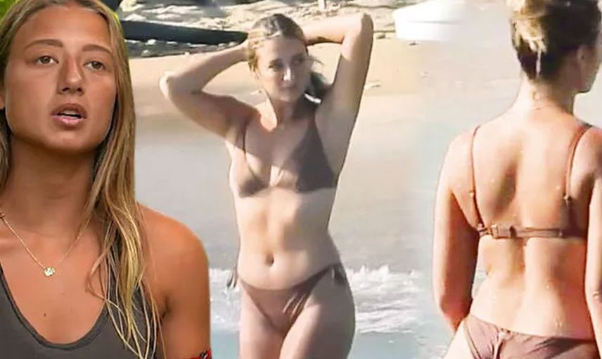 Gözler bugün de bayram etti! Survivor'un eski yarışmacısı Aleyna şok baskın yiyince sütyensiz kapıyı açtı görenlerin yüreği hopladı