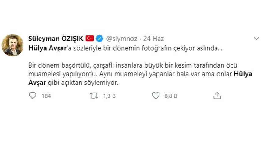 Peçeyle dalga geçen Hülya Avşar'a tepkiler büyüdü