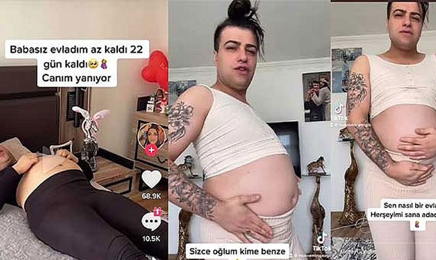 Hamile olduğu iddia eden Mükremin şimdi de erkek arkadaşıyla öpüştüğü videoyu paylaştı