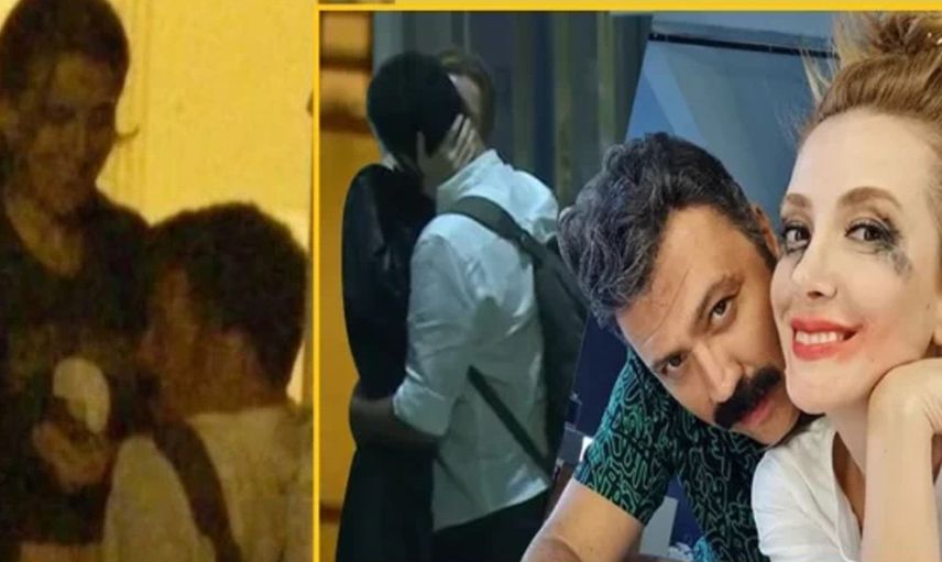 Taksim’in ortasında dudak dudağa yakalandılar! Bülent Emrah Parlak ve gizemli esmerin aşk gecesi: Meğer evli bir oyuncuymuş!