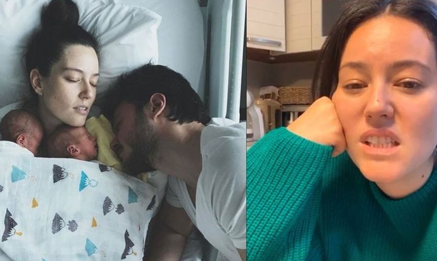 İkiz bebekleri olan Pelin Akil’in zor günleri: ‘Çok korktum’
