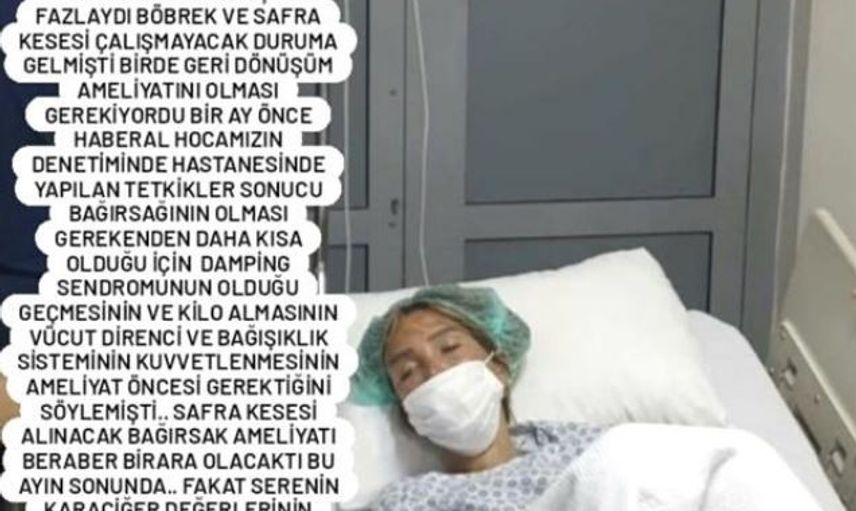 Damping Sendromu Hastası Olan Seren Serengil Ameliyat Oldu!