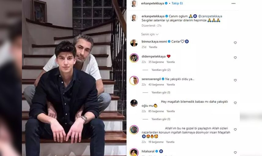 Erkan Petekkaya'nın oğlu Cem Cano ile olan benzerliği hayretler içerisinde bıraktı! Boyu babasını geçti...
