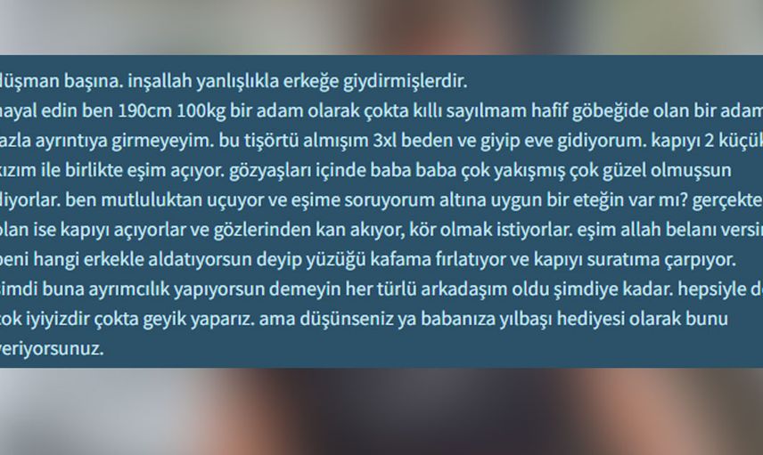 Soysal medya bu görüntüleri konuşuyor: Erkekler için bel üstü t-shirt yaptılar