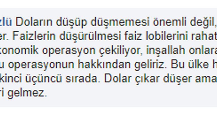 Vatandaşa Sorduk! Sizce Dolar Düşecek mi?