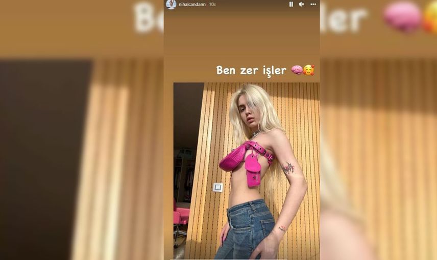 Aleyna Tilki’nin çıplak pozuna Nihal Candan’dan misilleme geldi: Cinsel organını çantayla kapatmaya çalıştı