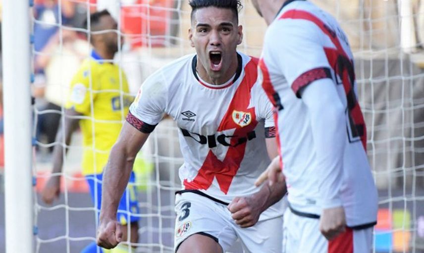 Galatasaray'ın Eski Futbolcusu Radamel Falcao, Rayo Vallecano'da Yine Golünü Attı!