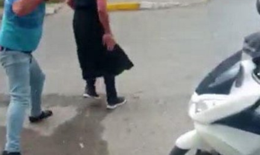 İstanbul'da Eşini Taciz Eden Adama Etek Giydirdi