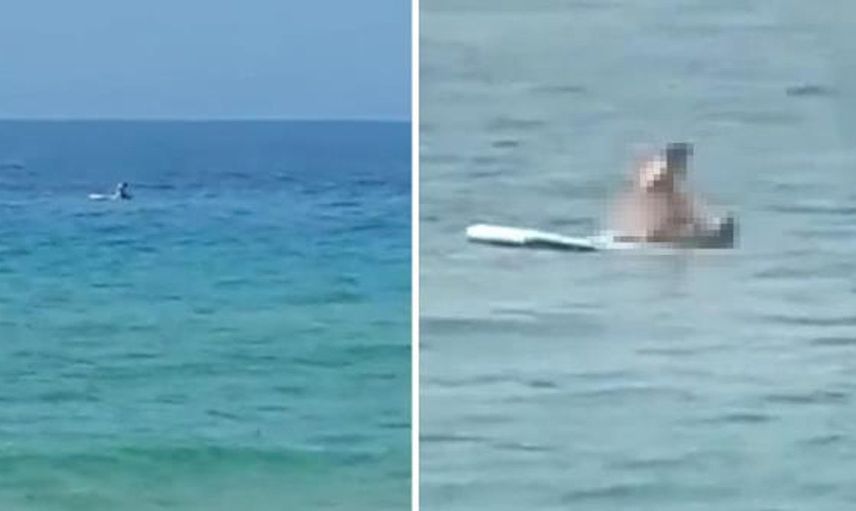 Denizde cinsel ilişkiye girmeye başladılar! Görenler gözlerine inanamadı o anlar işte böyle ifşa oldu