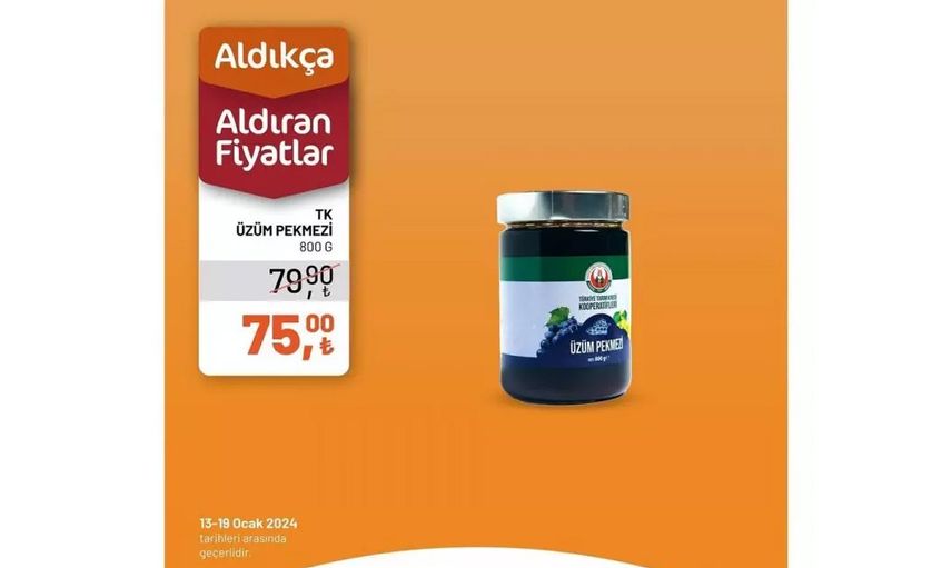 Tarım Kredi Kooperatif Marketleri’nden enflasyona karşı atak: Ocak ayında birçok ürüne indirim yapıldı