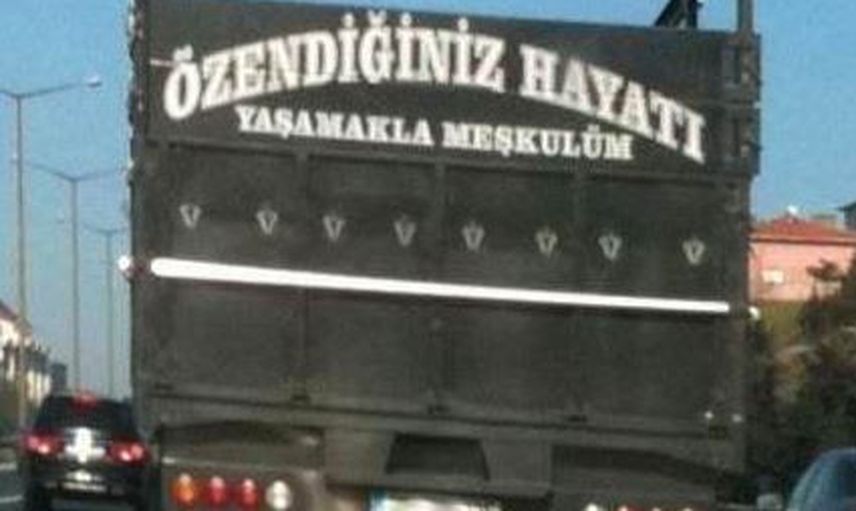 Bakana Bir Daha Baktıran Kamyon Arkası Yazıları