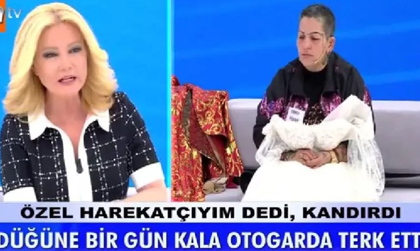 Müge Anlı’da ilginç olay! 41 yaşındaki Ebru Fidan gelinlikle stüdyoya geldi