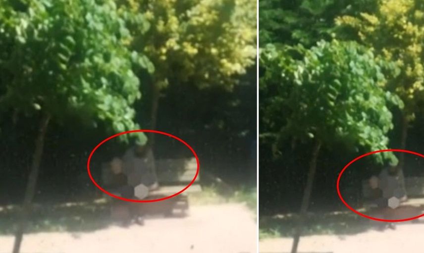 İstanbul'da çocuk parkında kendini tatmin eden adam
