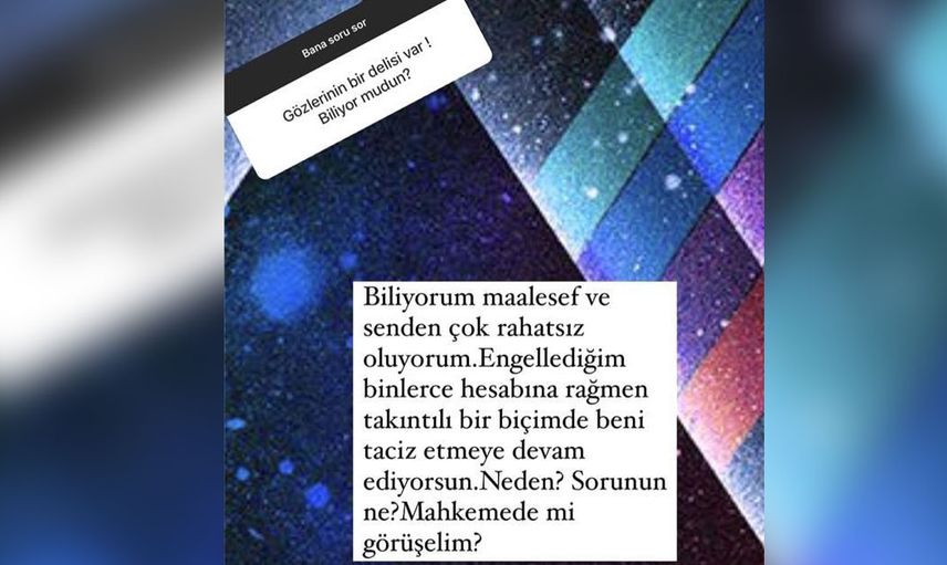 Mine Tugay'ın başı tacizci hayranıyla dertte! 'Seni mahkemeye mi vereyim'