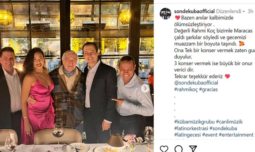 93 yaşındaki Rahmi Koç Miami gecelerine aktı: Dansı sosyal medyada gündem oldu!