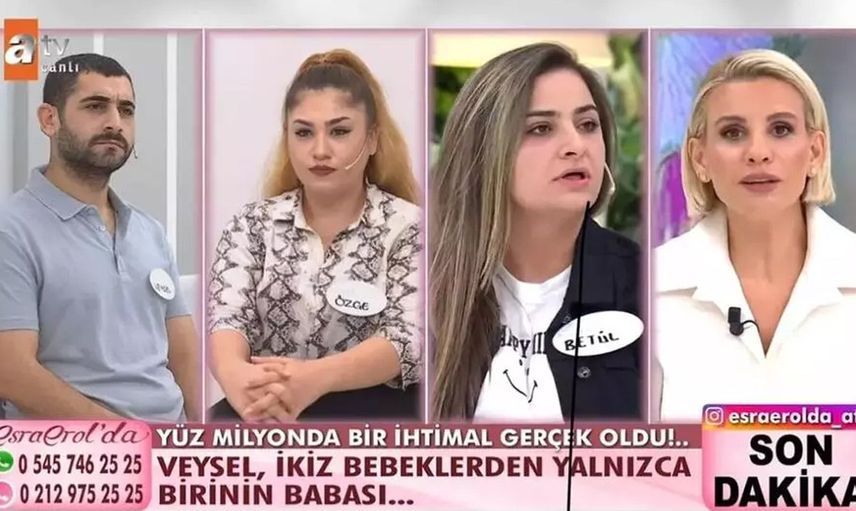 Aldatıldım dedi Esra Erol'a başvurdu! İkizlerden birisinin DNA sonucunda kocasını aldattığı ortaya çıktı
