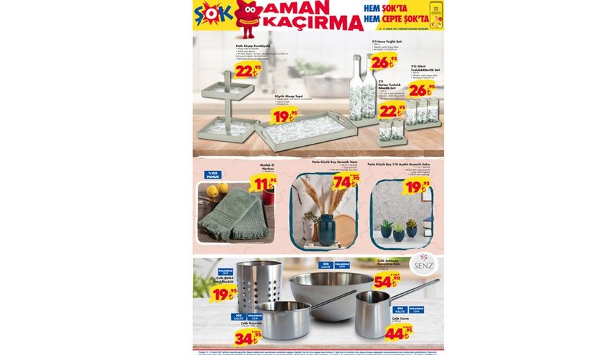 Şok 15 - 21 Aralık 2021 Tarihli Aktüel Kataloğunda Neler Var?