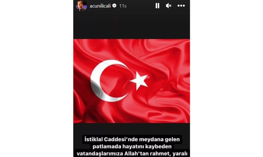 13 Kasım Taksim patlamasının ardından ünlülerden başsağlığı mesajları geldi hangi ünlü ne dedi?