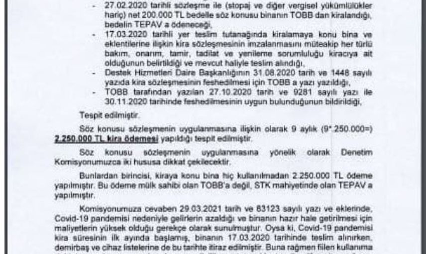 Mansur Yavaş Kullanılmayan Bina İçin 2 Milyon 250 Bin TL Ödeme Yapmış