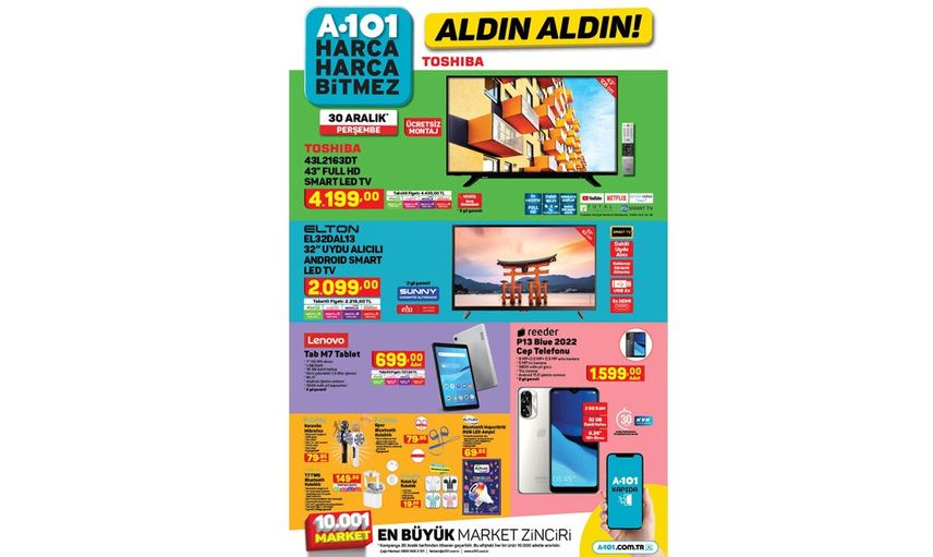 A101 Aktüel Kataloğunda 25 - 31 Aralık Tarihlerinde Neler Var?
