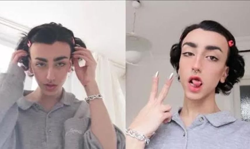 Mika Raun'dan yeni bir rezillik! Estetik yaptırıp cinsiyet değiştiren Mika sütyensiz video çekti