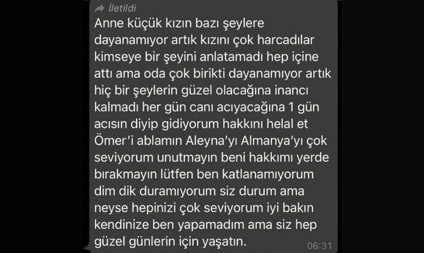 Yaşadıkları Yüzünden Hayatına Son Veren Eda Nur Kaplan'la İlgili İlk Açıklama Geldi