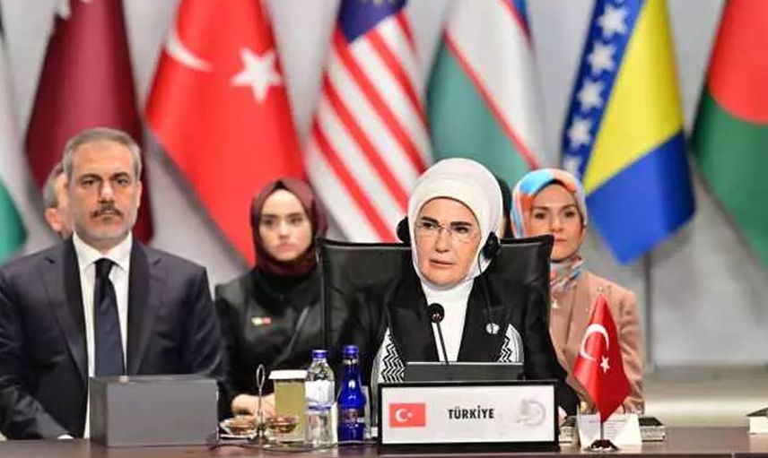 Dünya liderlerinin eşleri Filistin için İstanbul'da toplandı: Emine Erdoğan'dan yankı uyandıran sözler!