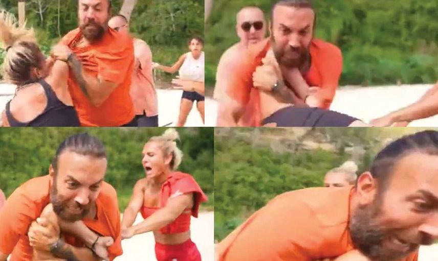 Survivor'ın son bölümüne Seda ve Pınar'ın kavgası damga vurdu: Sercan kavgayı ayırmak isterken...