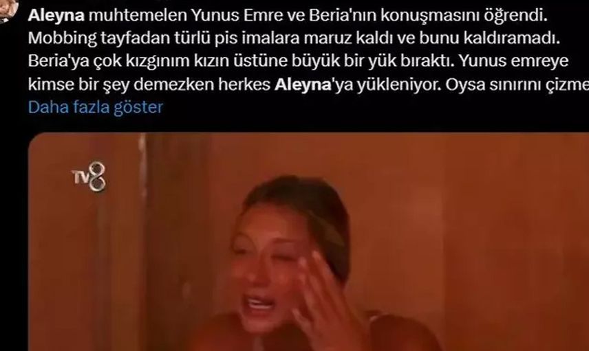 Survivor Aleyna sinir krizi geçirdi: O anları görenlerin içi parçalandı! ''Bitirdiler beni!''