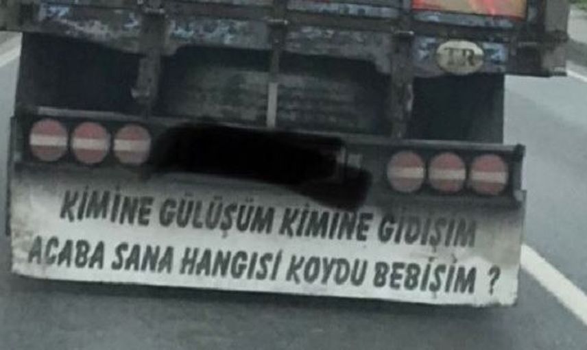 Bakana Bir Daha Baktıran Kamyon Arkası Yazıları
