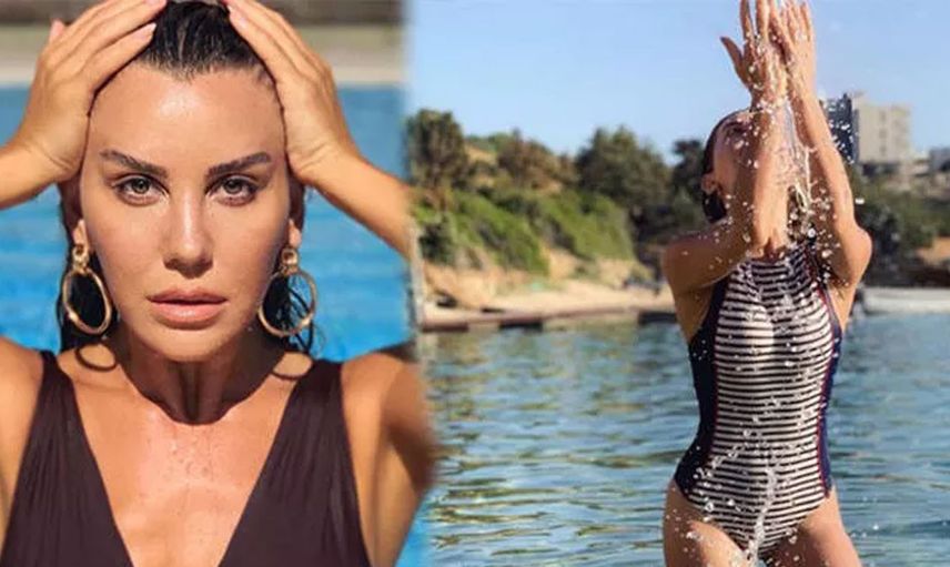 Esra Erol'un kardeşi Eda Erol gömleğinin düğmelerini açtı sütyeni ile erkek takipçilerini çoşturdu
