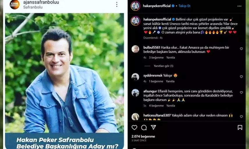 Hakan Peker'den kafaları karıştıran hamle! Belediye başkanlığına adaylığını mı koydu?