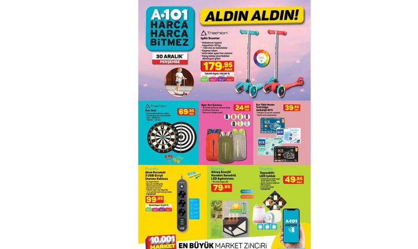 A101 Aktüel Kataloğunda 25 - 31 Aralık Tarihlerinde Neler Var?