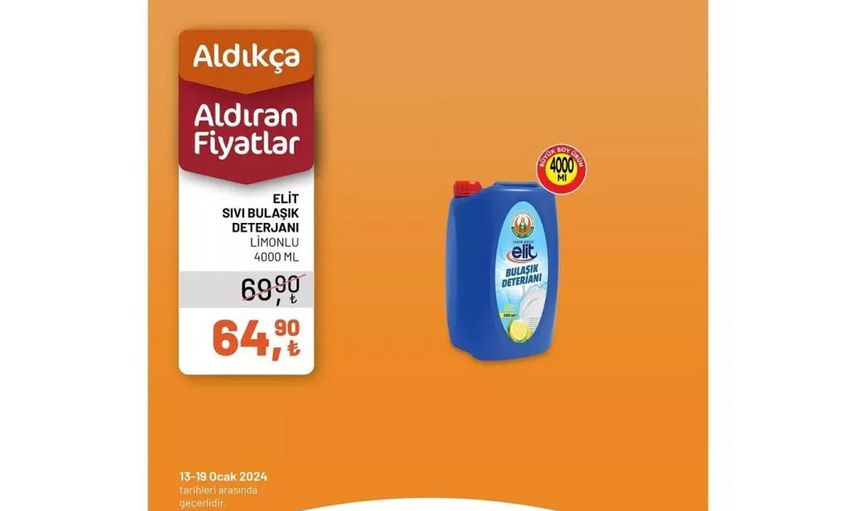 Tarım Kredi Kooperatif Marketleri’nden enflasyona karşı atak: Ocak ayında birçok ürüne indirim yapıldı