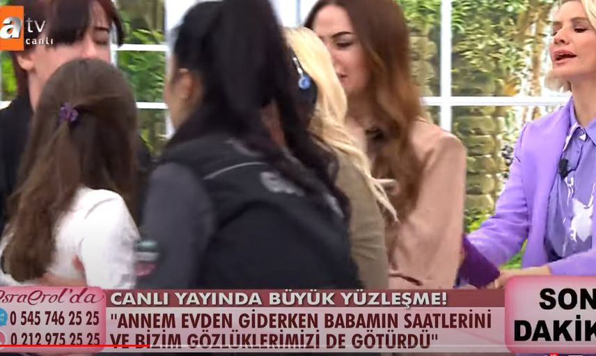 Esra Erol'da kavga çıktı! Annesinin gazabına uğrayan kız Esra Erol'un kollarına sığındı