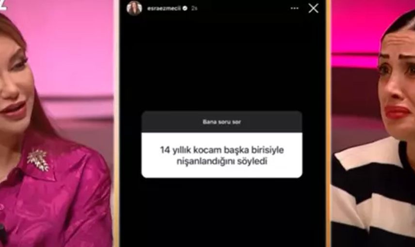 Esra Ezmeci duyduklarına inanamadı! Tekrar tekrar sordu: Kocasıyla ilgili itirafı kan dondurdu! ''14 yıllık eşim...''
