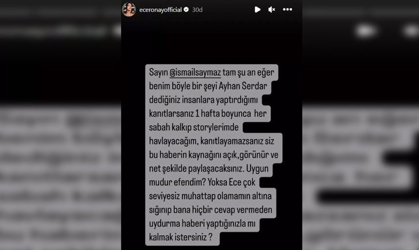 Ece Ronay'dan kendisine suç makinesi diyen İsmail Saymaz'a: Kanıtlarsan her sabah havlayacağım