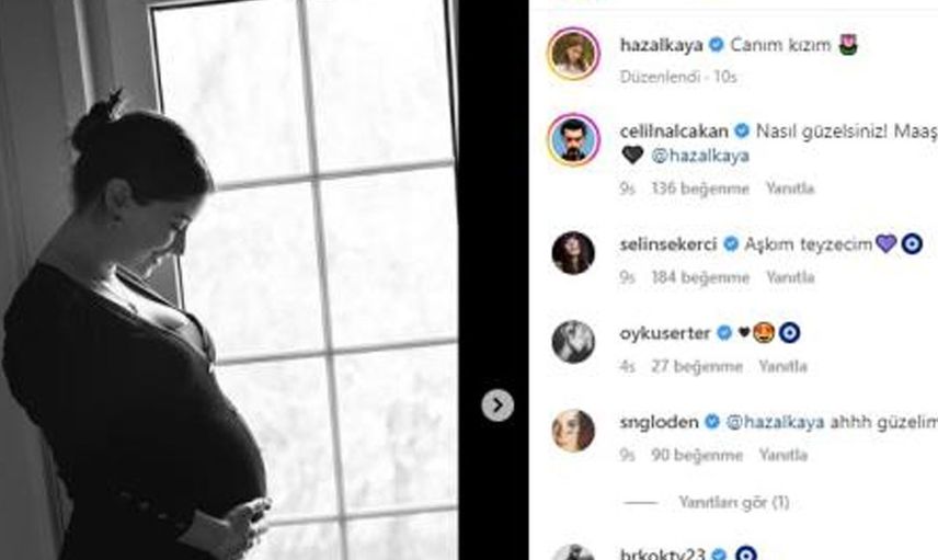 İkinci bebeğini kucağına almak için gün sayan Hazal Kaya’dan hayranlarını heyecanlandıran paylaşım