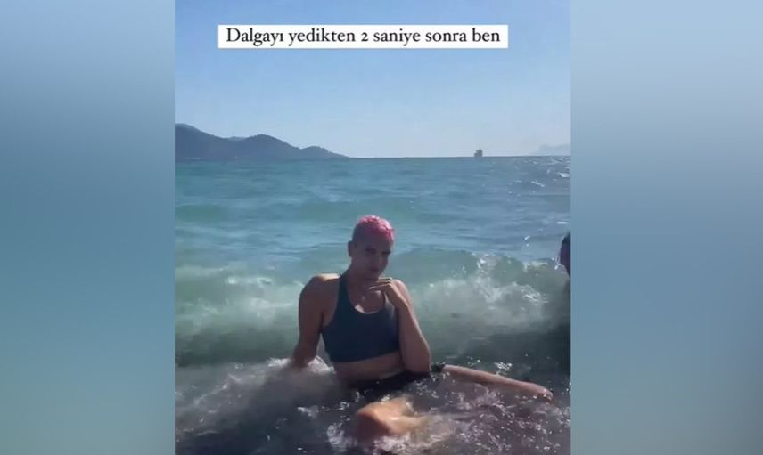 Dalga karşısında devrildi