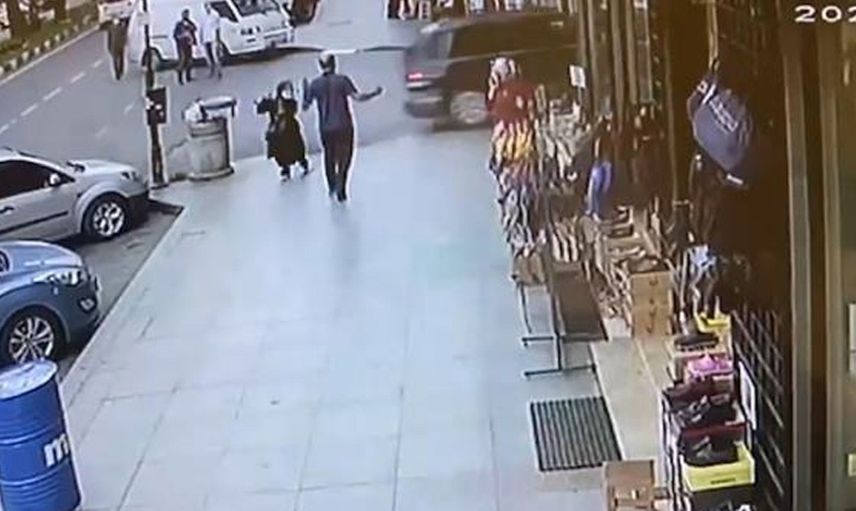 Rize'de Attığı Bir Adımla Kazadan Kurtuldu